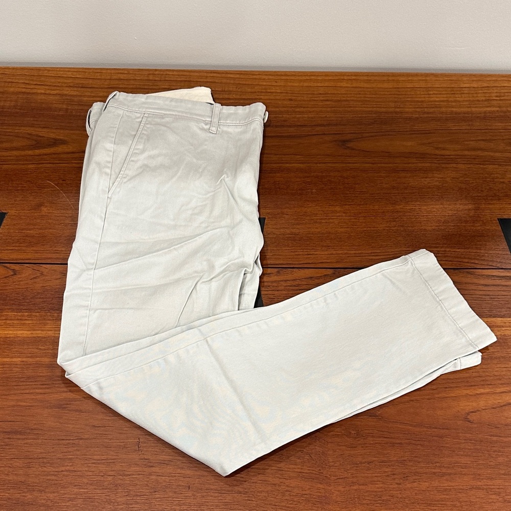 J. Crew Stretch Pants in Light Gray